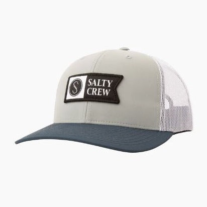 Salty Crew Pinnacle 2 Retro Trucker Hat - Sage Indigo Hats