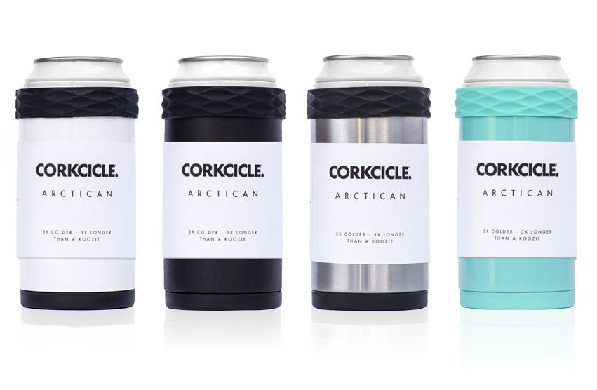 Corkcicle Artican Can/ Bottle Cooler Turqouise Drink Holder
