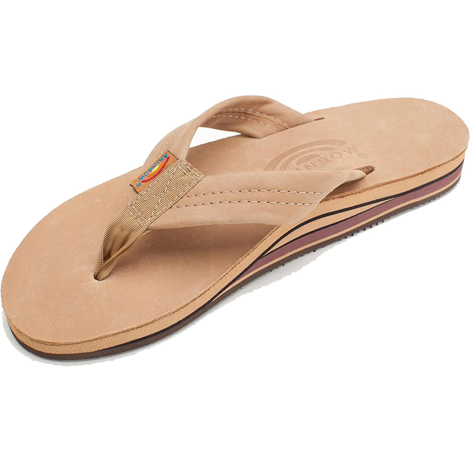 Rainbow Sandals Women's Double Layer Premier Leather with Arch Support  Sierra Brown Leather 302ALTS0SRBRL