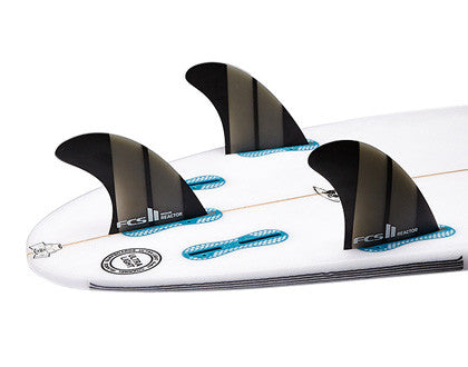 FCS 2 Reactor Neo Glass Charcoal Medium Tri Surf Fins Fins
