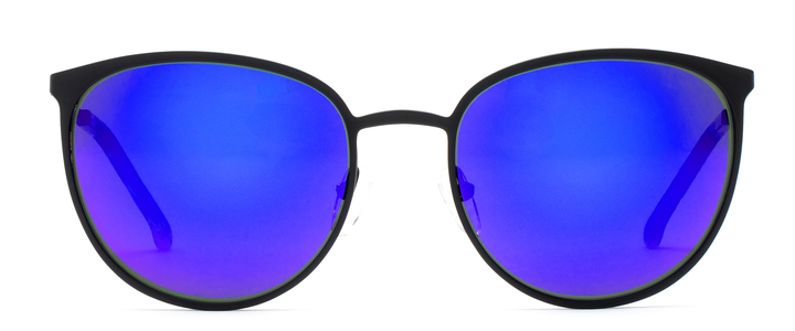 Otis Rumours Reflect Sunglasses - Matte Black Flash Mirror Violet Sunglasses Sunglasses