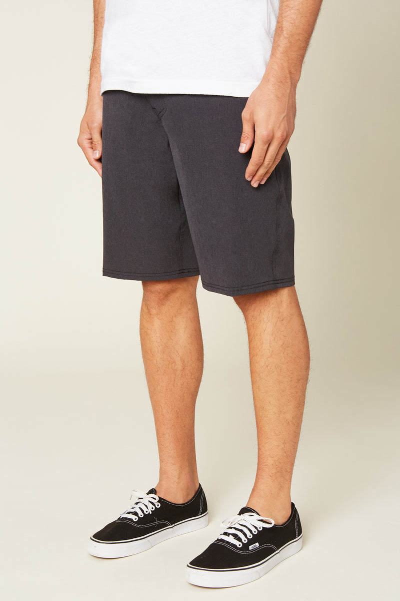 Oneill Reserve Heather 19'' Hybrid Walkshort - Black Heather Mens Shorts