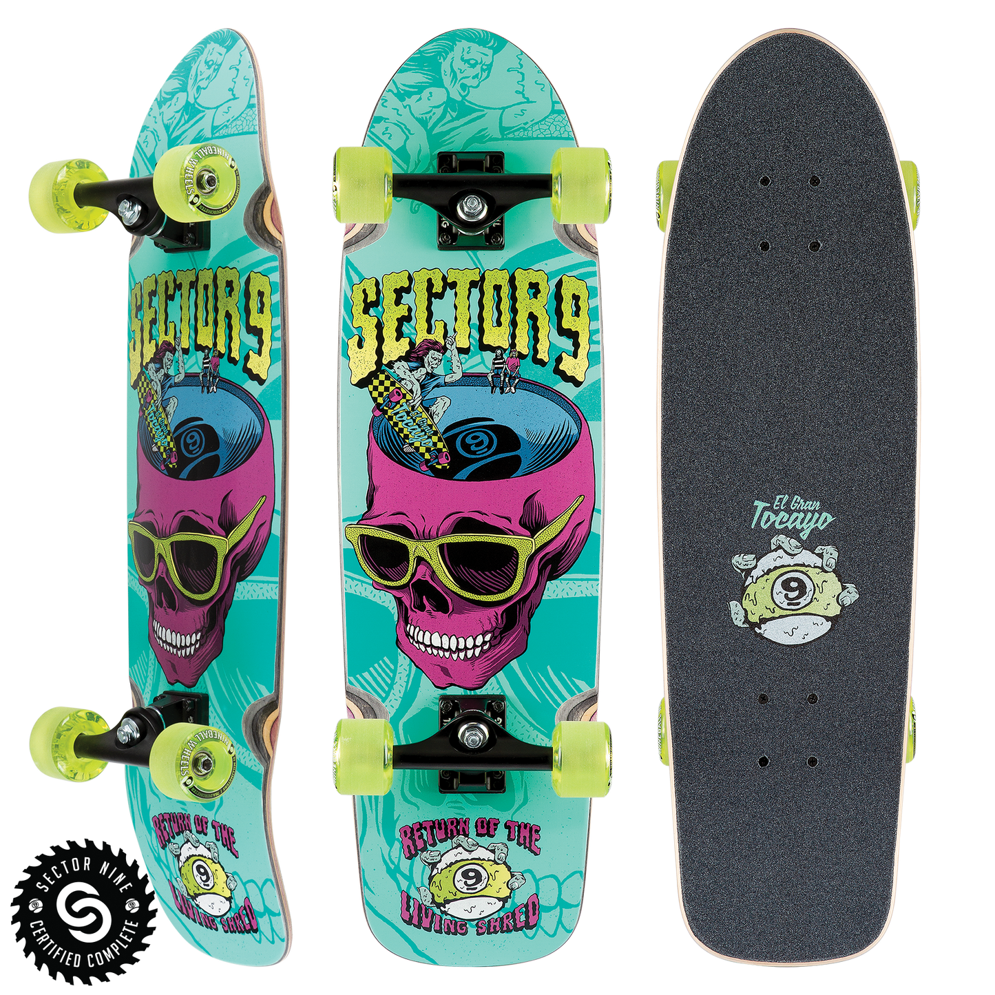 Sector 9 Return Of Shred 30.5" Complete Skateboard Longboard Complete