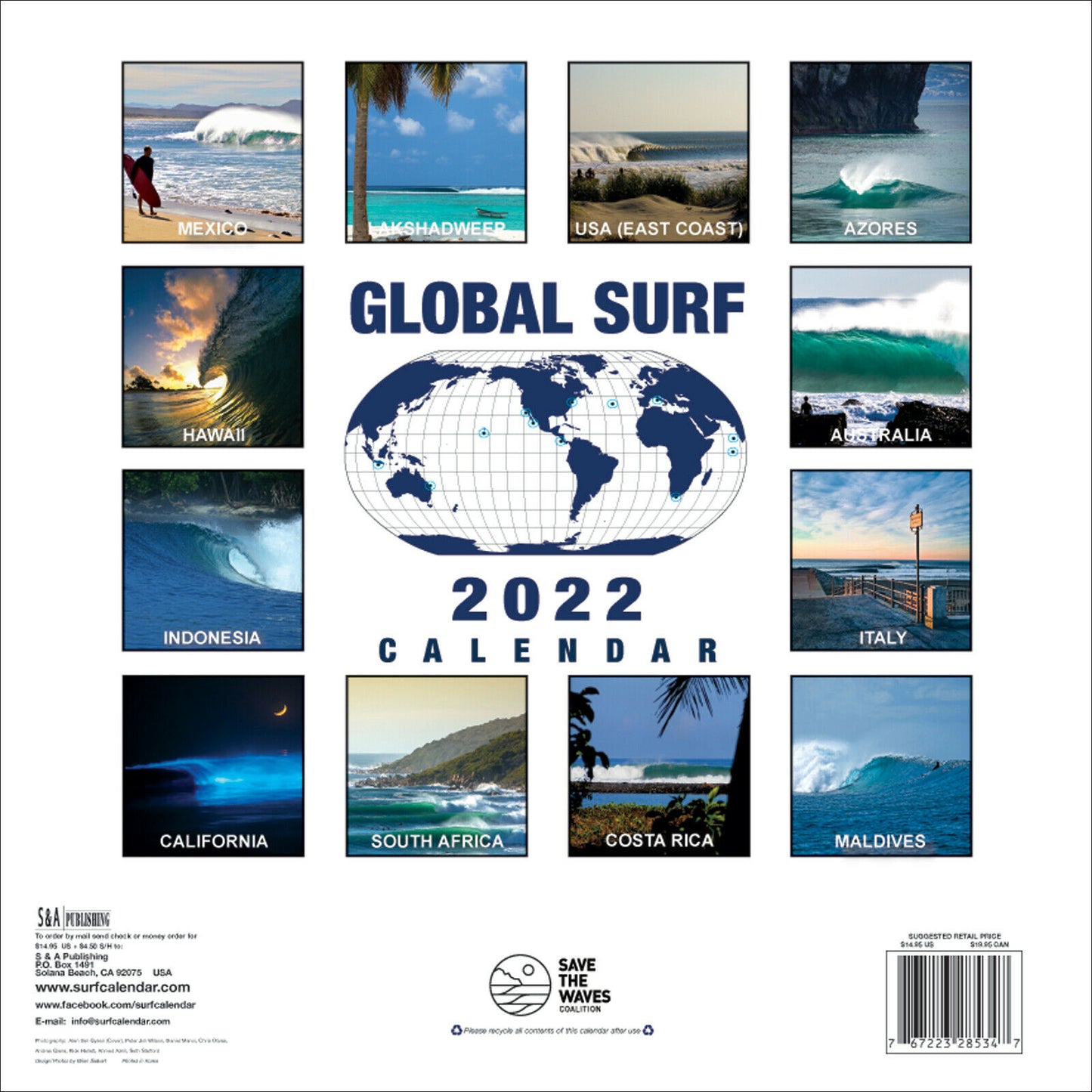 Global Surf Calendar 2022 Misc