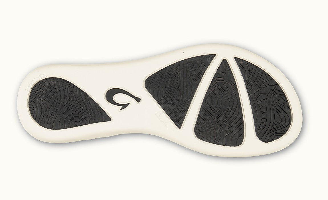 Olukai Ho'opio Women's Sandals - White/ Black Womens Footwear