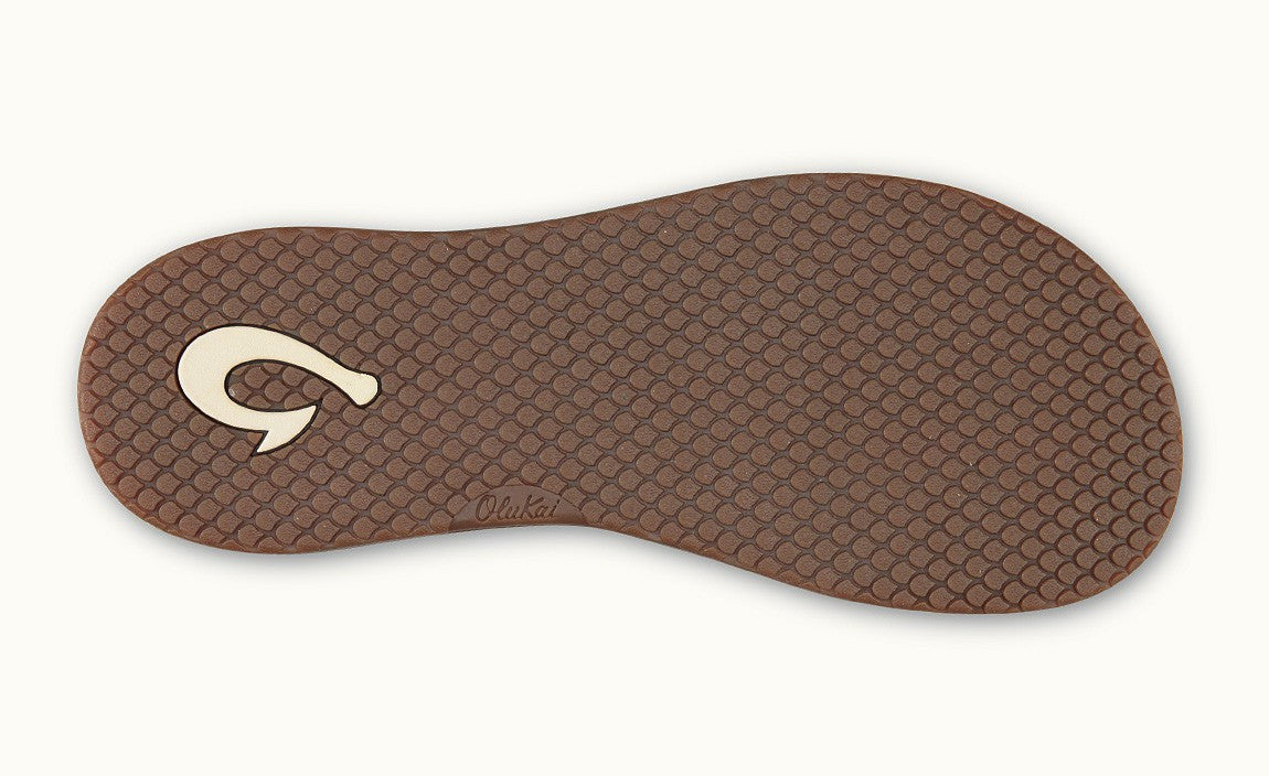 Olukai Women's Pua Bean Bean Leather Sandals Womens Footwear