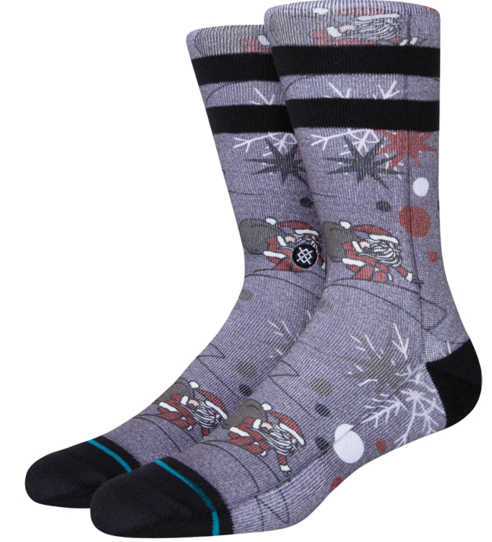 Stance Santa Shredding Socks - Black Socks