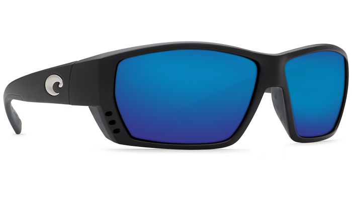 Costa Tuna Alley Black Blue Mirror 580 Glass Lens Polarized Sunglasses TA11OBMGLP Sunglasses