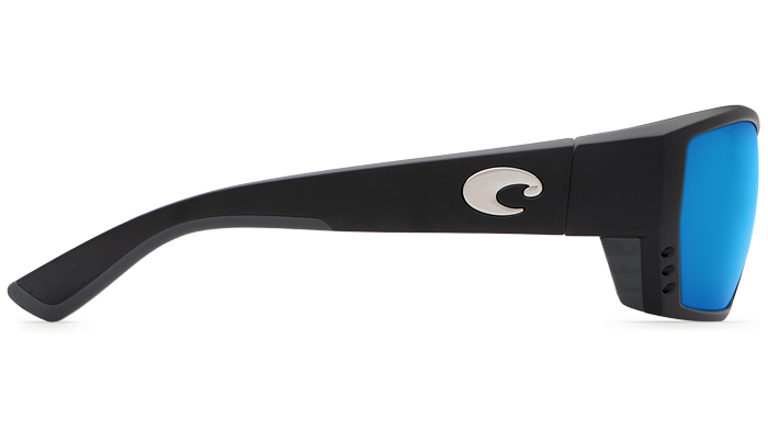 Costa Tuna Alley Black Blue Mirror 580 Glass Lens Polarized Sunglasses TA11OBMGLP Sunglasses