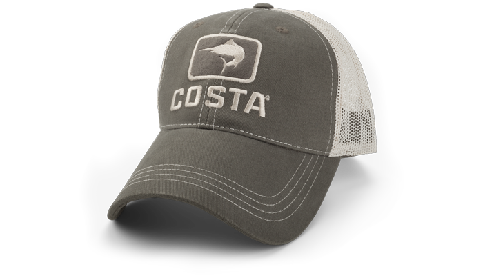 Costa Marlin Trucker XL Hat Moss/Stone HA16M Mens Hat