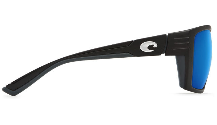 Costa Hamlin Matte Black Blue Mirror 580 Lens Polarized Sunglasses HL11OBMGLP Sunglasses