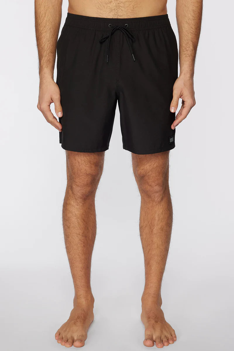 O'Neill Solid Volley Shorts 17" - Black Mens Boardshorts