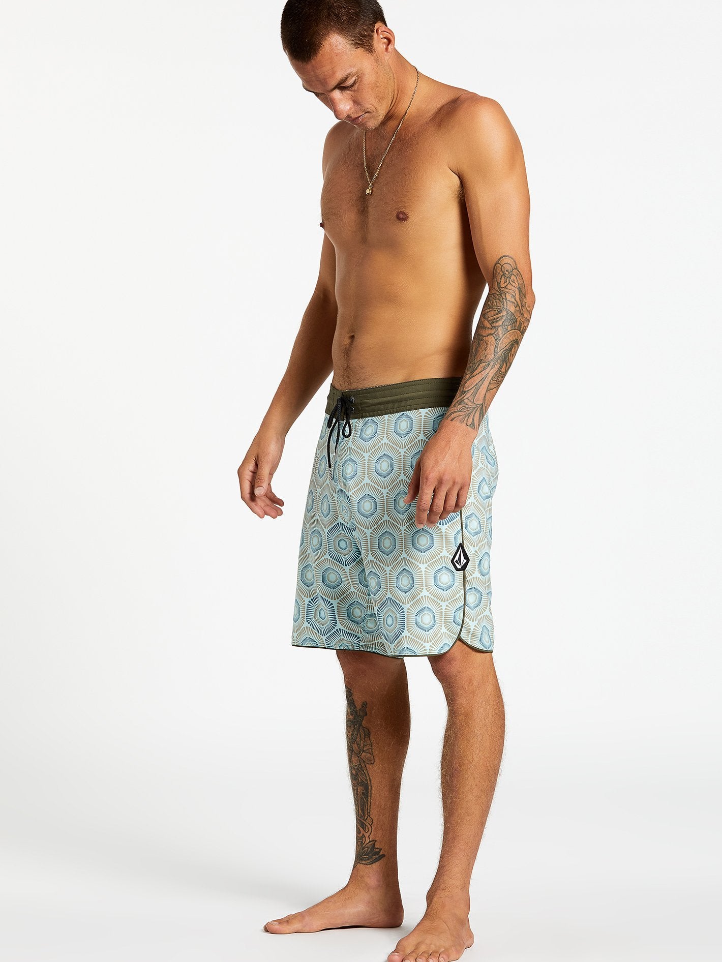 Volcom Sun Medallion Stoney Mens Boardshorts - Resin Blue Mens Boardshorts