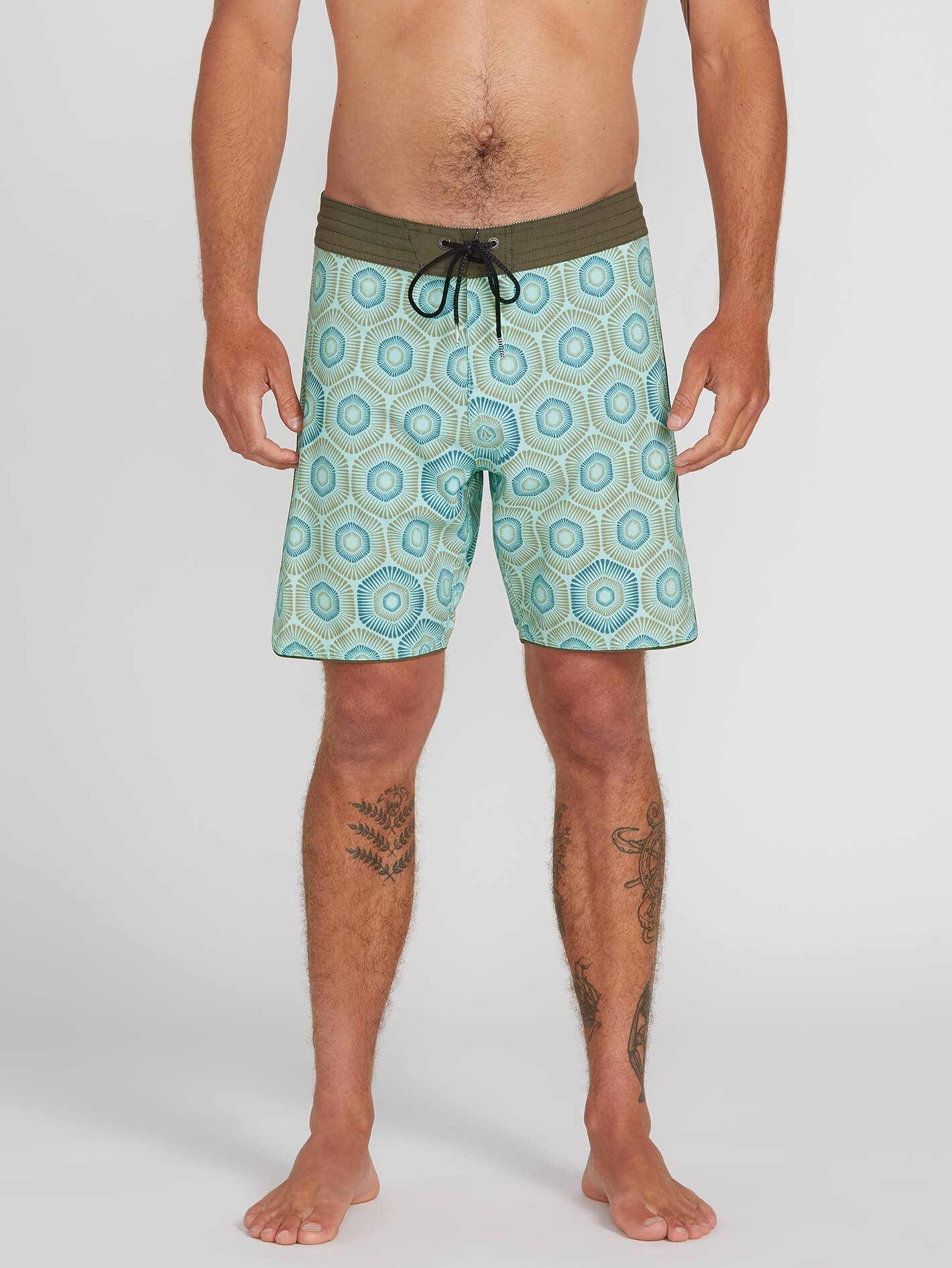 Volcom Sun Medallion Stoney Mens Boardshorts - Resin Blue Mens Boardshorts