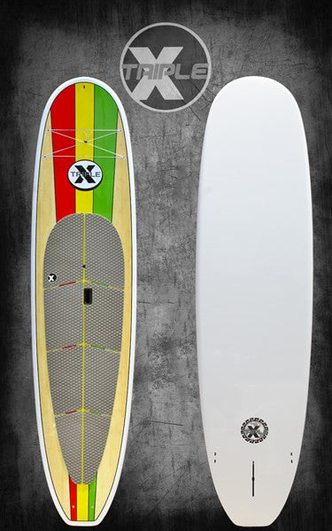 Triple X 10'6 Kontrol Rasta Paddle Board Package Board, Paddle and Bag SUP Board