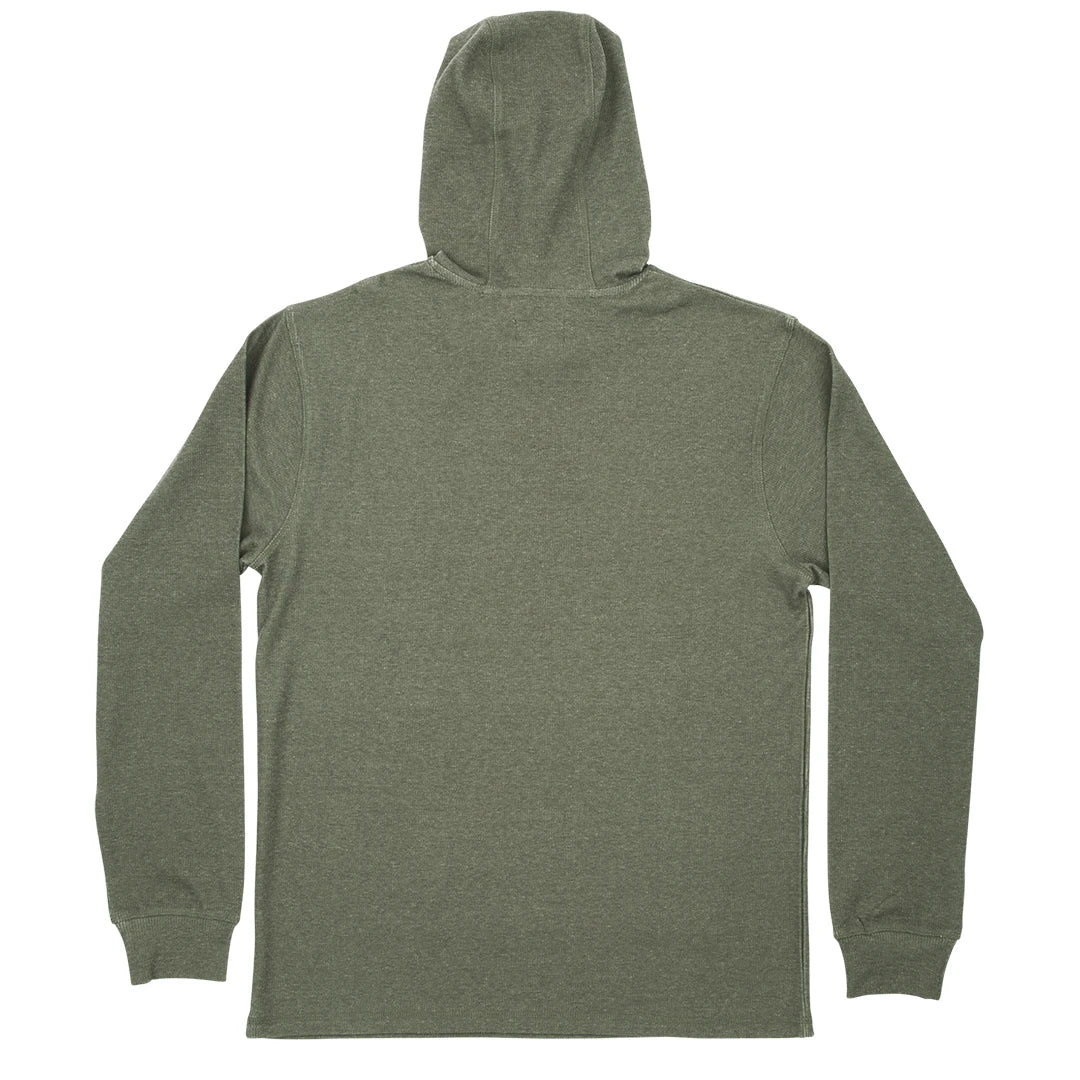 Salty Crew Dockman Thermal Pullover Hoodie - Military mens hoodie