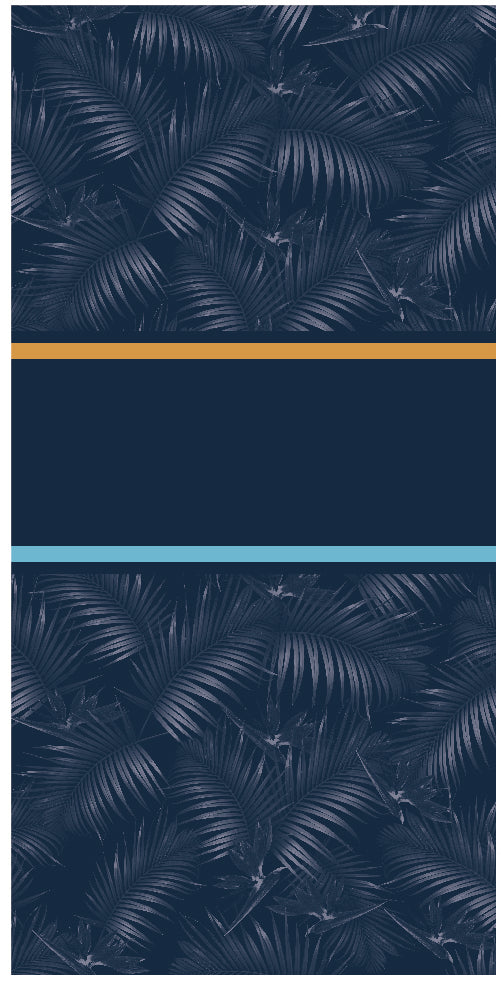 Surf World Beach Towel - AST Towel Nvy-fern