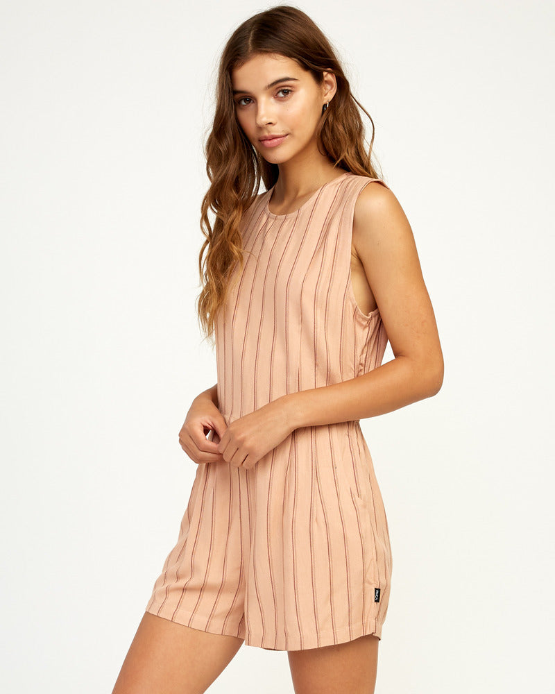 RVCA Tucked In Romper - Nude Romper