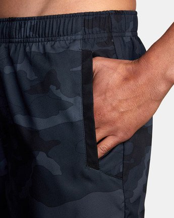 RVCA Yogger IV 17" Shorts - Black Camo Mens Shorts