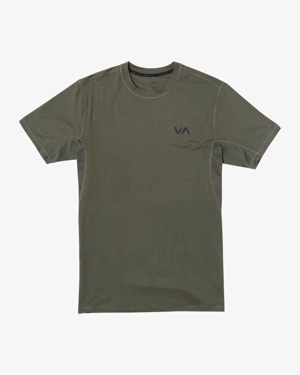 RVCA Sport Vent SS Mens Performance T Shirt - Olive