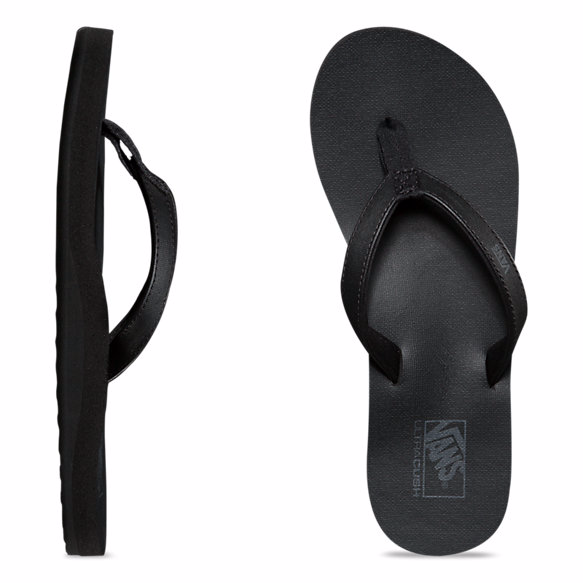 Vans Soft Top Women's Sandals - Black Womens Footwear