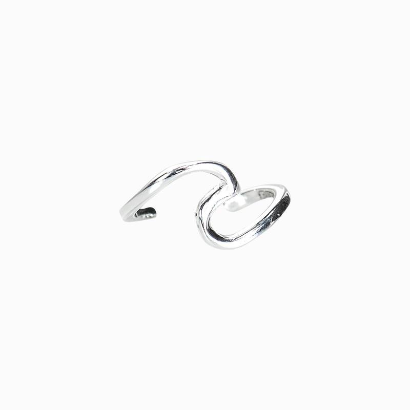 Pura Vida Wave Ear Cuff Earings - Silver Jewelry