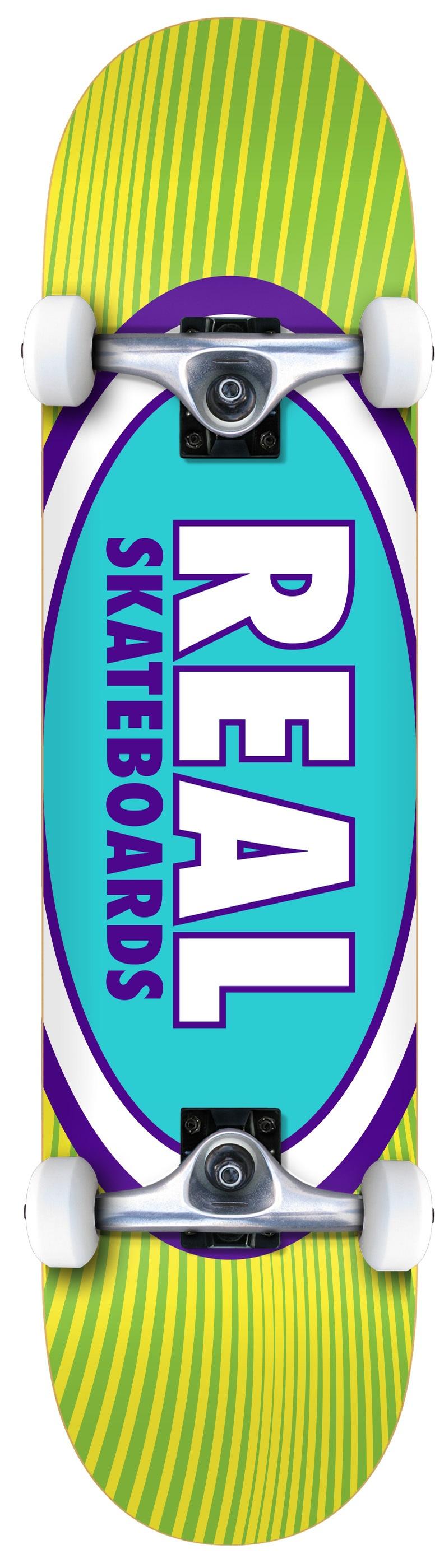 Real Oval Rays Complete Skateboard 7.75 and 8.25 Complete Skateboard 7.75