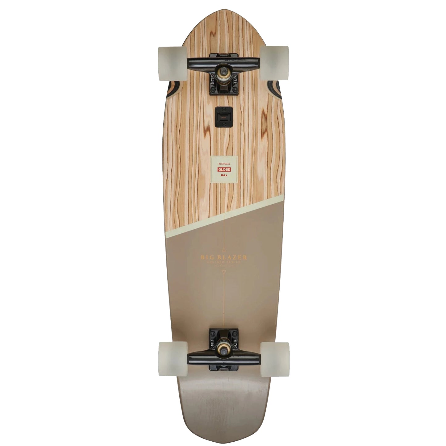 Globe Big Blazer 32" Cruiser Skateboard - Olivewood Stone Longboard Skateboard
