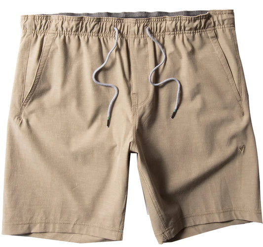 Vissla Hemp No See Em's ECO Elastic Shorts 18.5" - Khaki Mens Shorts