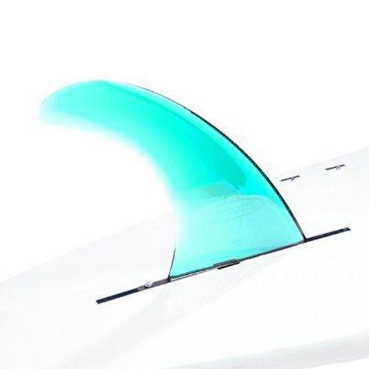 DORSAL Signature Surf SUP Single Center Fin for Longboard Surfboard Longboard Aqua Signature Fins Aqua Polycarbonate