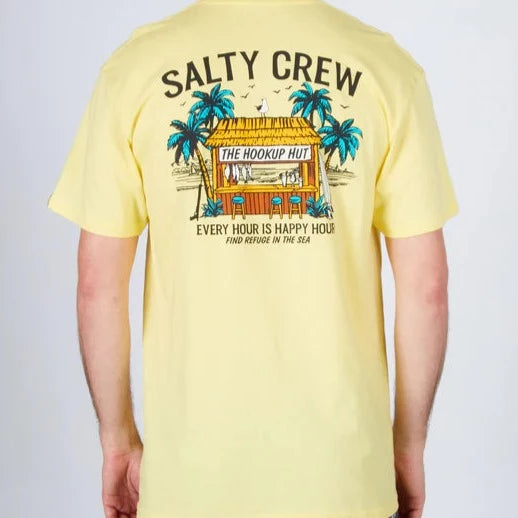 Salty Crew Salty Hut Tee Shirt - Banana Mens T Shirt