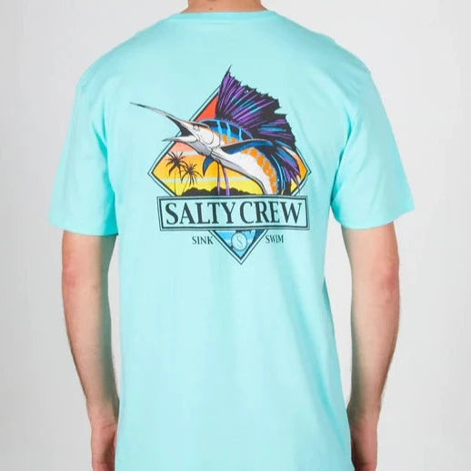 Salty Crew Gone Sailin Tee Shirt - Sea Foam Mens T Shirt