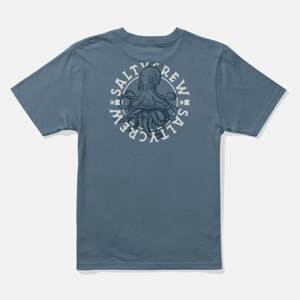Salty Crew Tentacles Men's S/S Tee- Slate Blue Mens T Shirt
