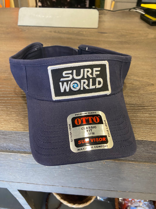 Surf World Visor - Black - Navy hat
