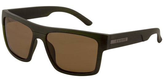 Carve Volley XL Polarized Sunglasses - Matte Translucent Olive Sunglasses