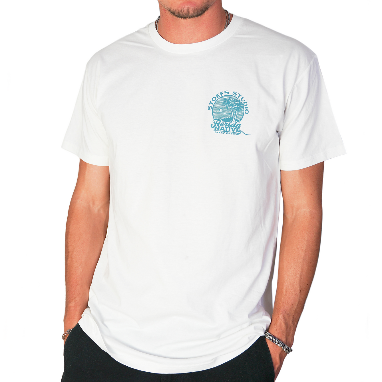 Stoefs Studio Florida A Native State of Mind Tee - White