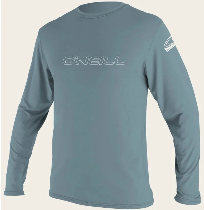 ONEILL Men's BASIC SKINS L/S RASH TEE 4339 - DUSTY BLUE Rashguard Sun Protection