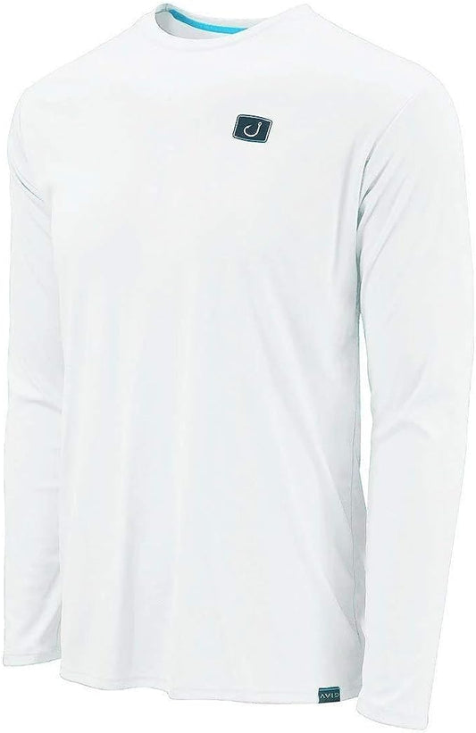 Avid Youth Kinetic AVIDry 50+ UPF Sunshirt - White youth rashguard
