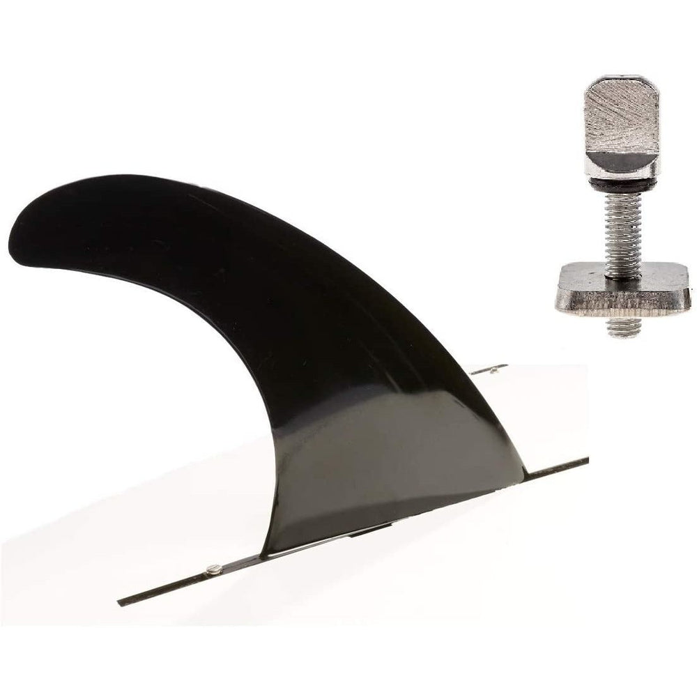 DORSAL SUP & Surfboard Fin - No Tool Fin Screw - Center Fin for Longboard Surf & Paddleboard Glass Filled Longboard Glass Filled Signature Fins Black