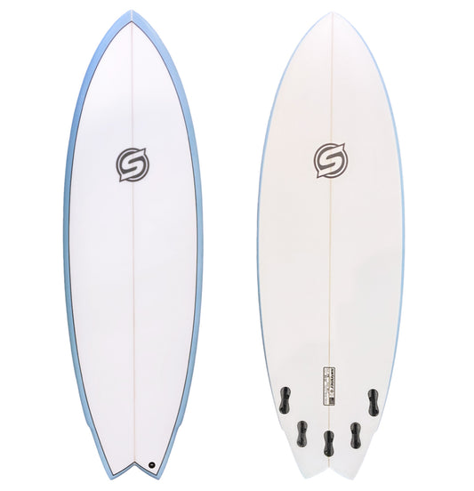 Skinner Fish 5'8 x 21.1" x 34.4 Liters Swallow Tail Epoxy Surfboard Surfboard