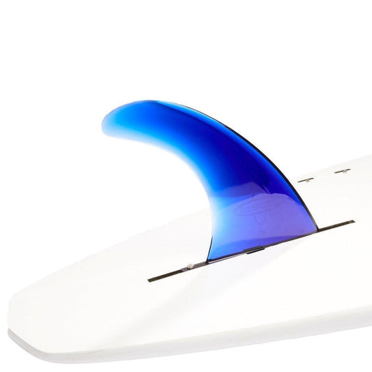 DORSAL Signature Surf SUP Single Center Fin for Longboard Surfboard Longboard Blue Signature Fins Blue Polycarbonate