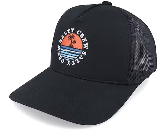 Salty Crew Boys Line Up Trucker - Black Boys Hat