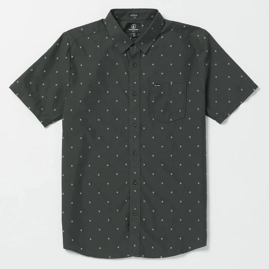 Volcom Mistere Men's Woven Shirt S/S - Stealth Mens Woven