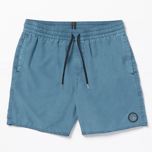 Volcom Center Trunk 17" Elastic - Indigo Rinse Mens Boardshorts