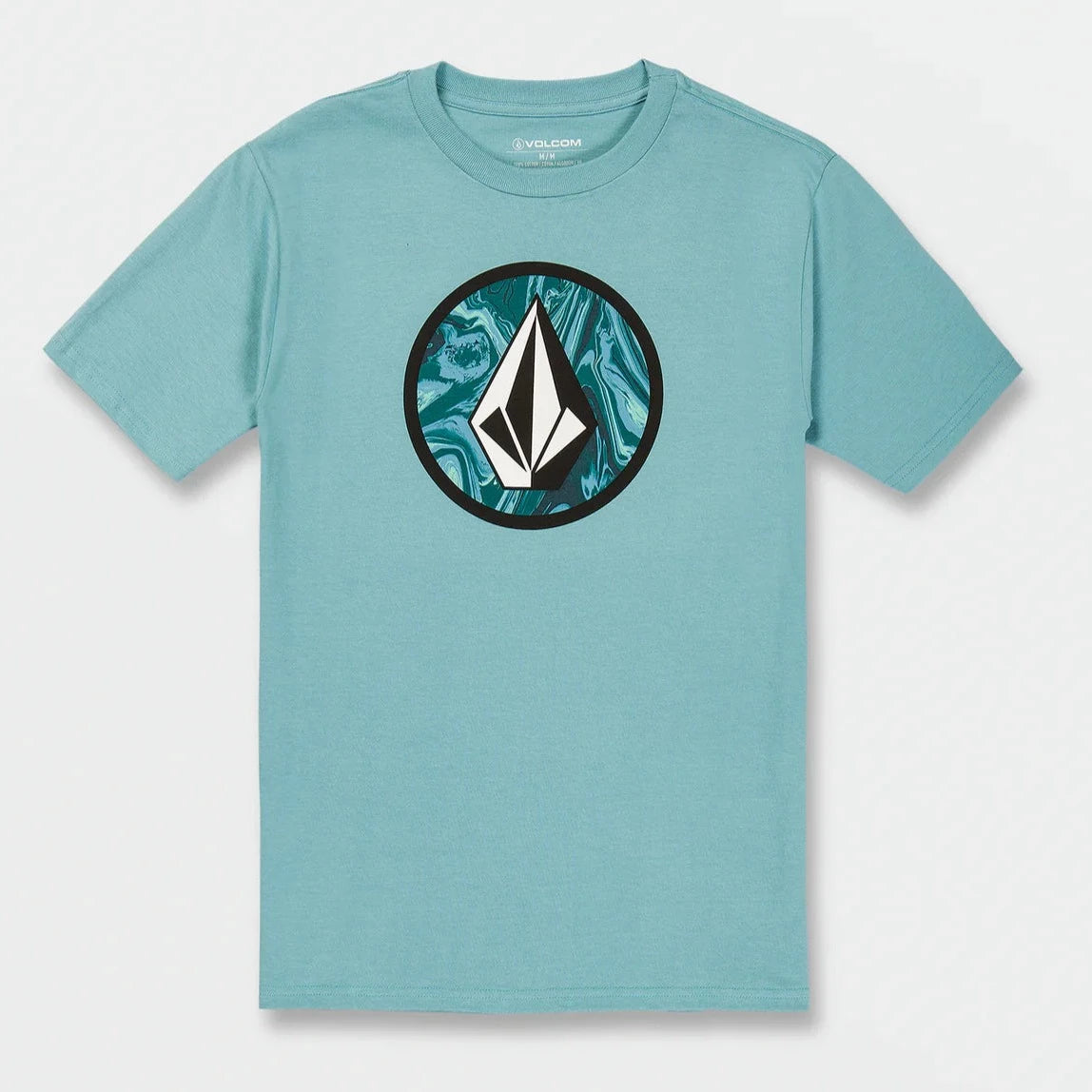 Volcom Circle Stone SS Tee Shirt - Coastal Blue Mens T Shirt