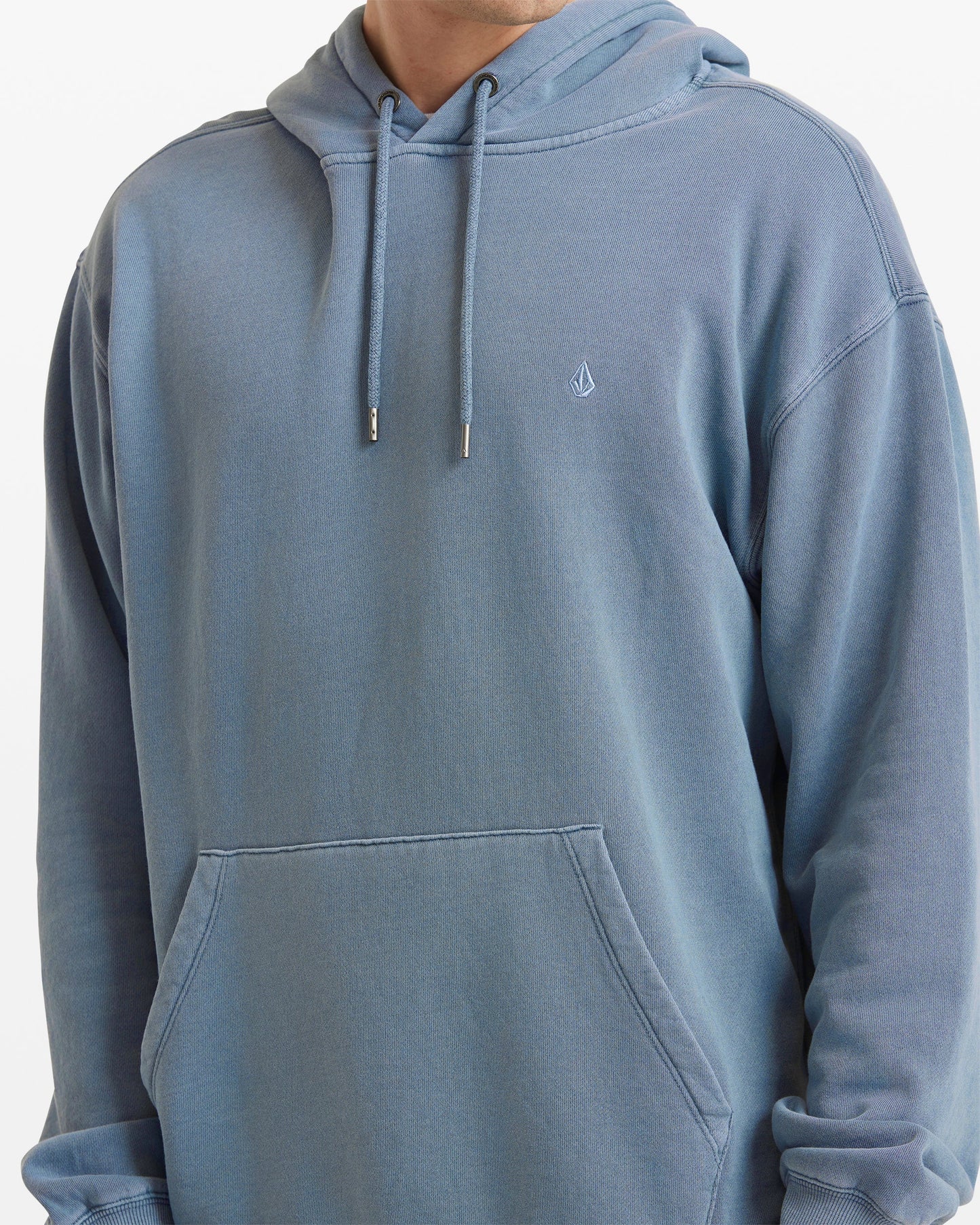 Volcom Single Stone Pullover Hoodie -  blue wash