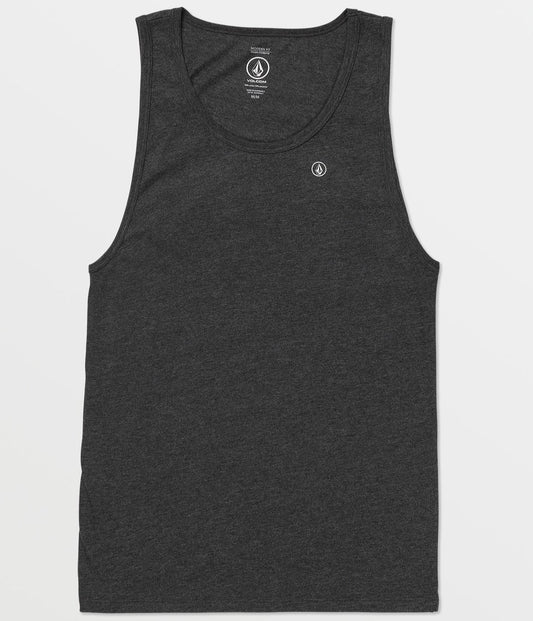 Volcom Solid Heather Tank -Dark Heather Grey Mens Tank