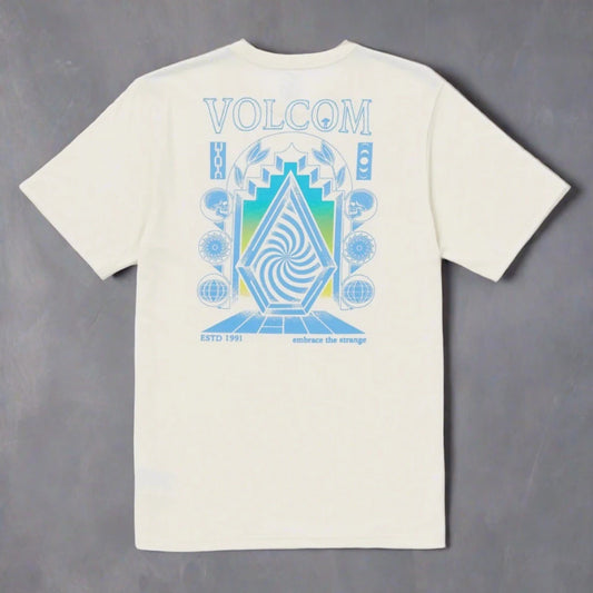 Volcom Hypnotix SS Tee Shirt - Off White Mens T Shirt