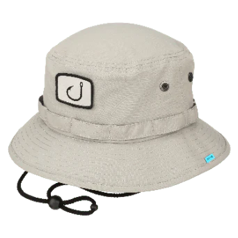 Avid Baja Boonie Performance Fishing Hat - Grey - Oasis Mens Hat Grey