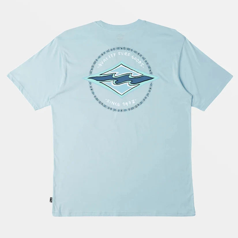 Billabong Rotor Diamond Tee - Cloud Blue Mens T Shirt